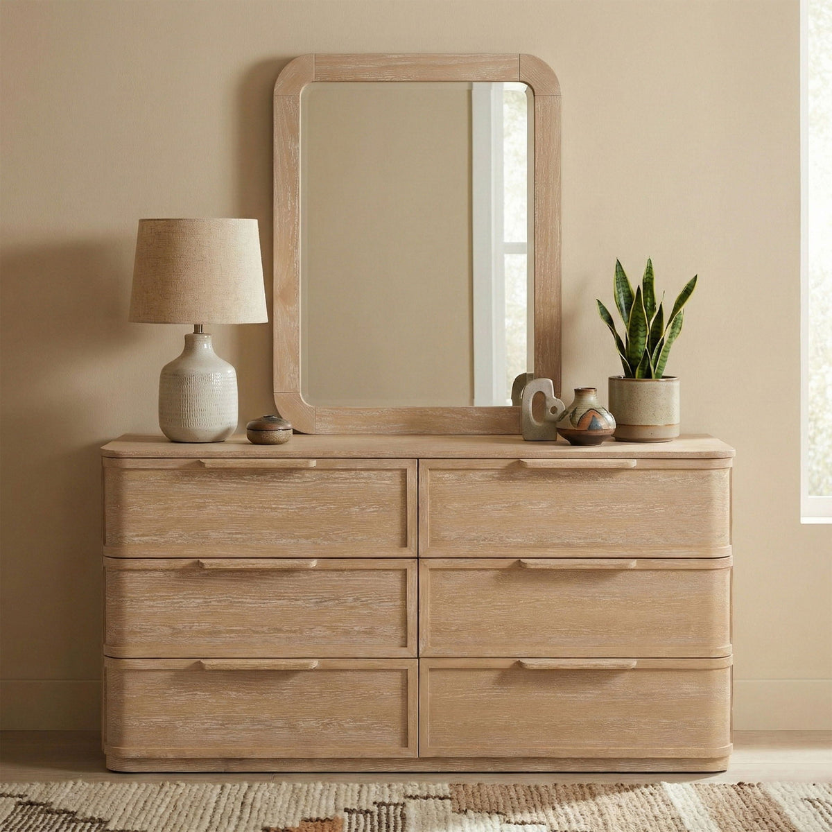 Tiberio - Solid Wood Mirror