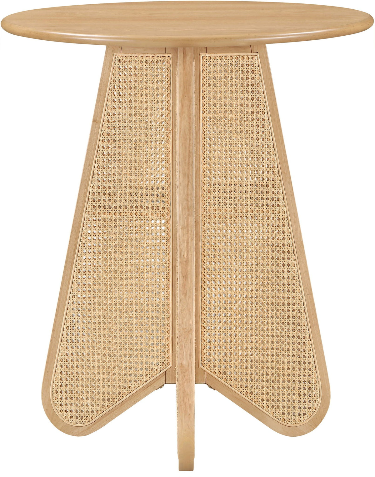 Butterfly - Solid Wood And Natural Cane Table With Natural Top