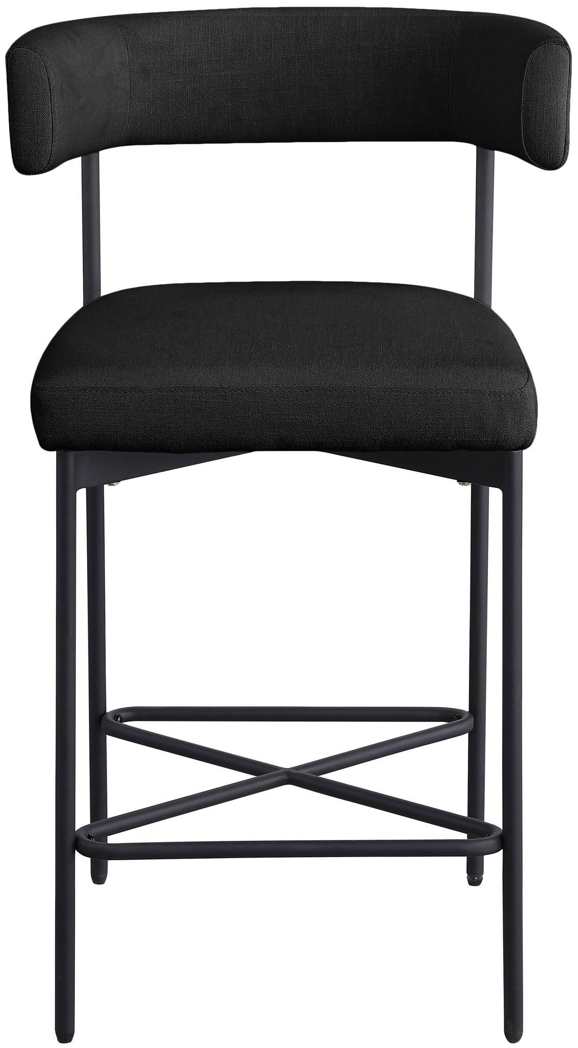 Rivage - Durable Stool With Black Frame (Set of 2)