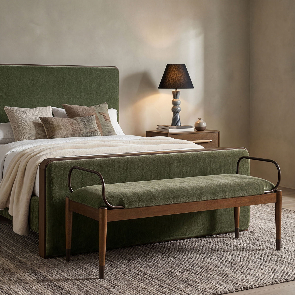 Cambria - Fabric Upholstered Bench