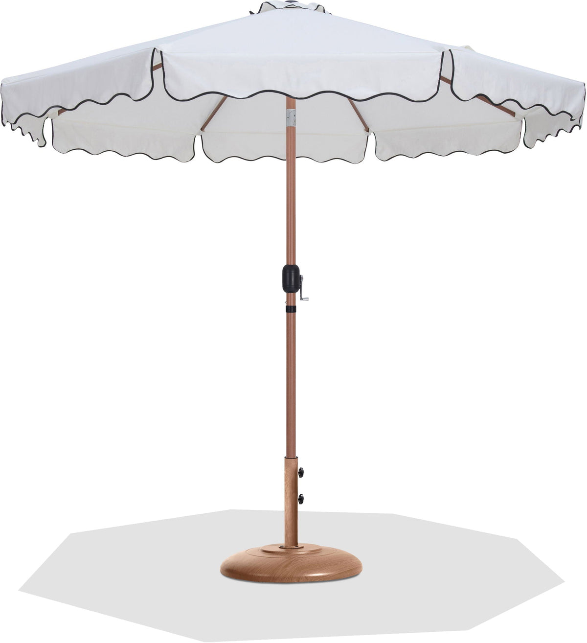 Amalfi - Patio Umbrella - Light Brown Base / Light Brown Pole