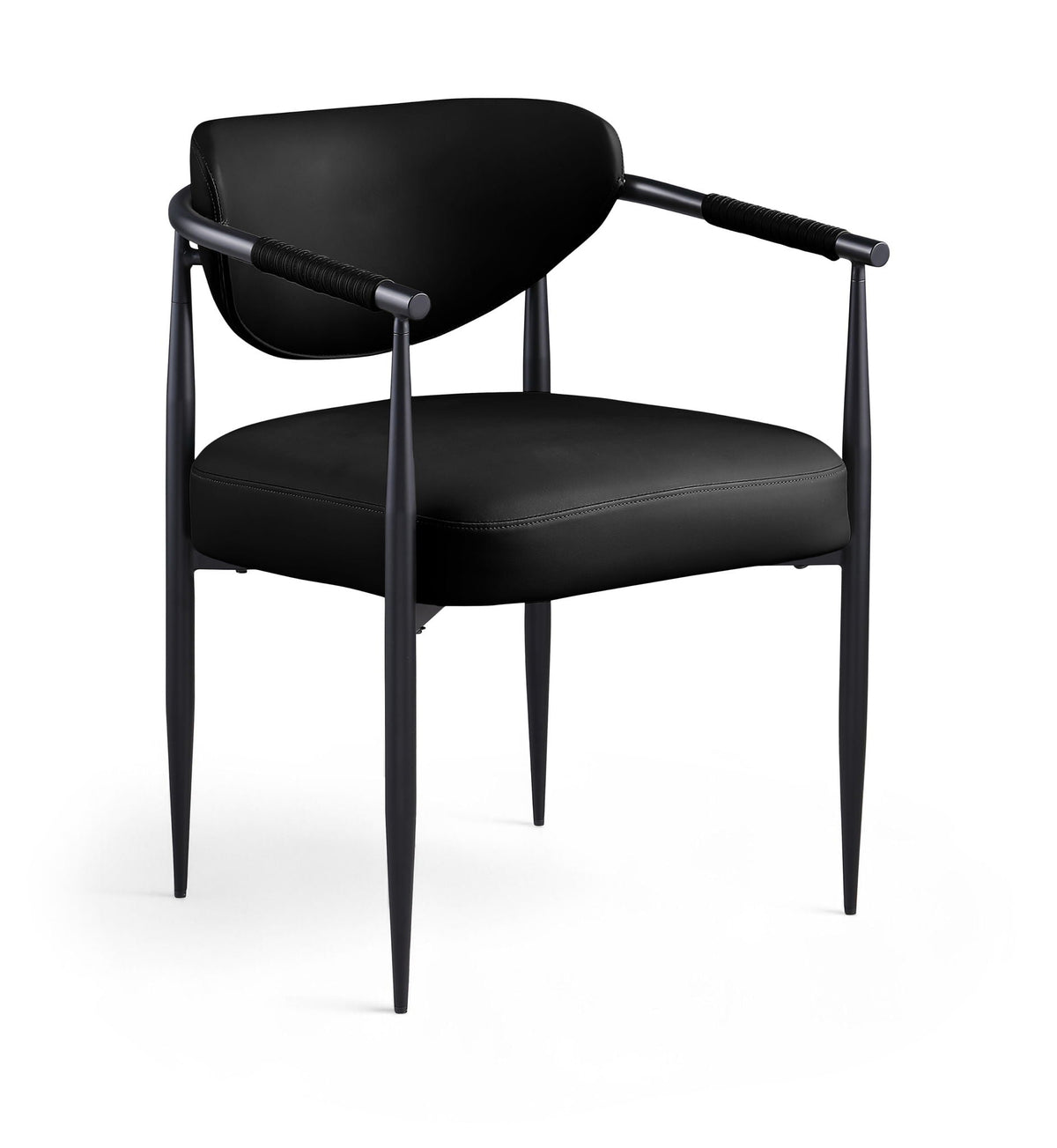 Virella - faux Leather Upholstered Dining Chair (Set of 2) - Black Base
