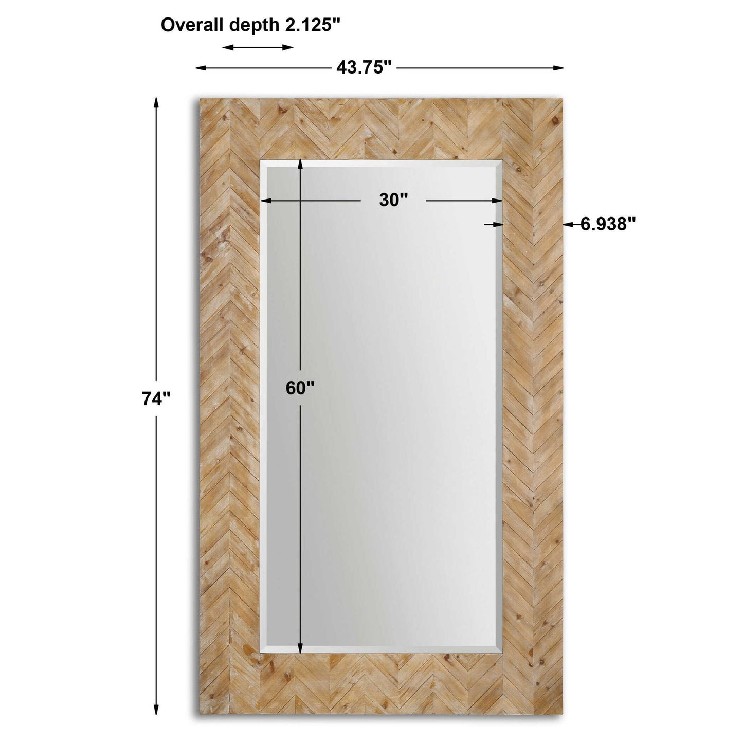 Demetria - Wooden Mirror