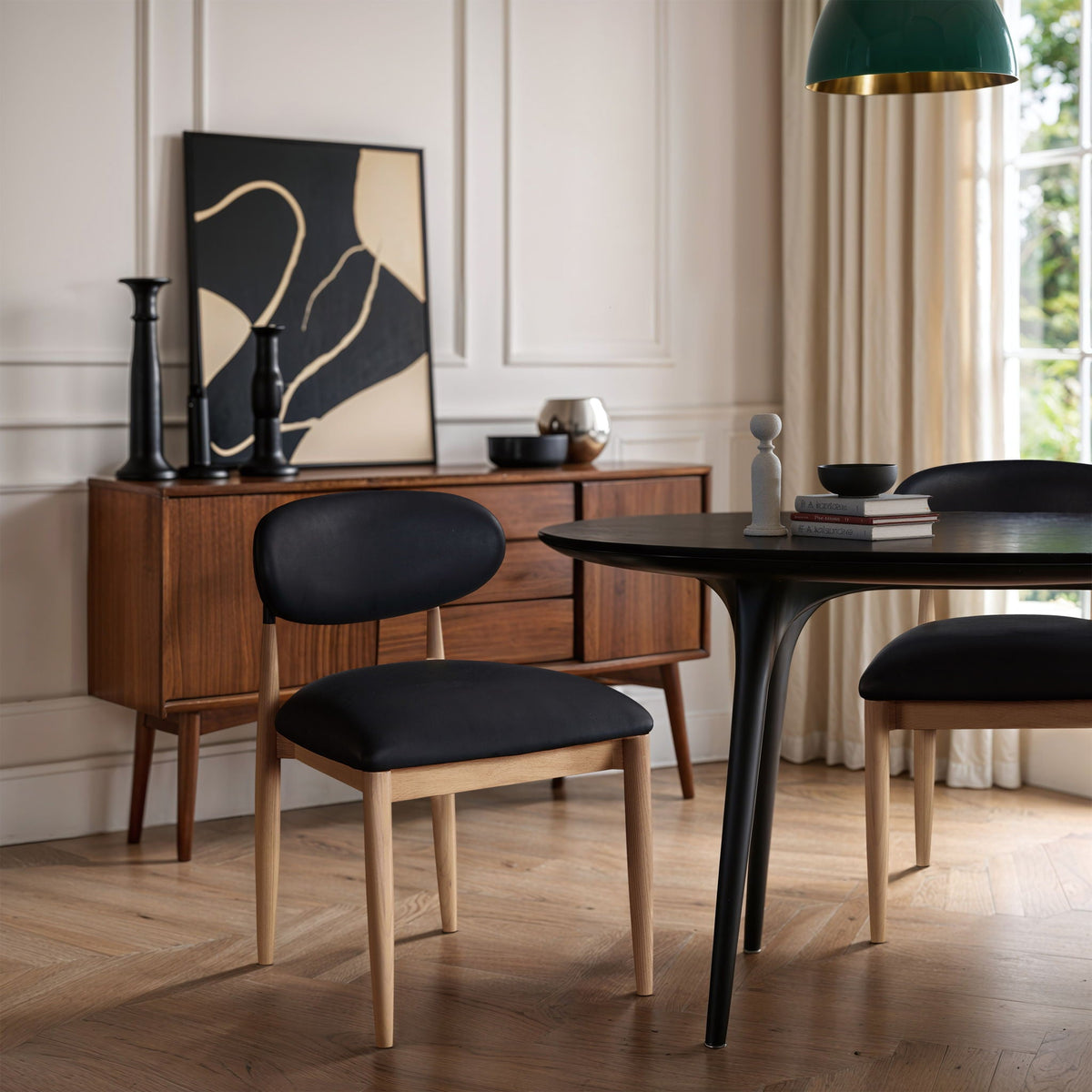 Riccio - Side Chair (Set of 2) - Natural Frame