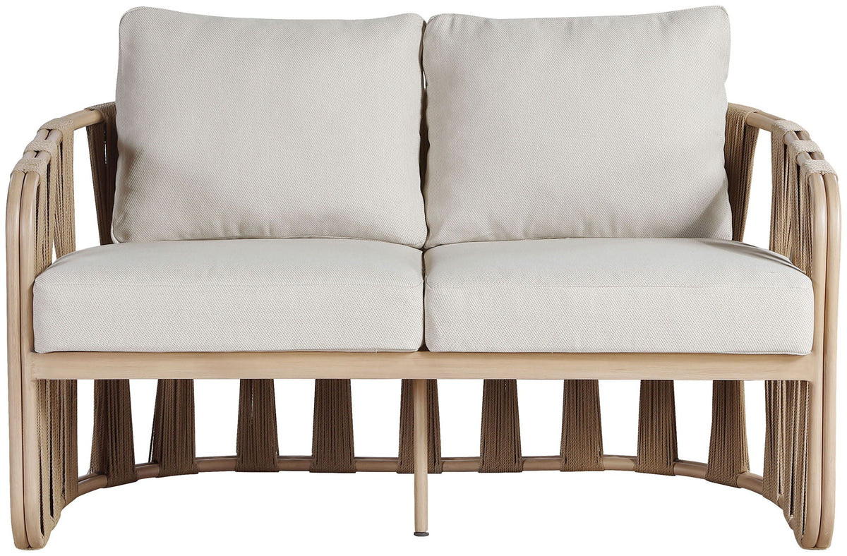 San Pietro - Resilient Waterproof Fabric 60.5" Upholstered Outdoor Patio Loveseat