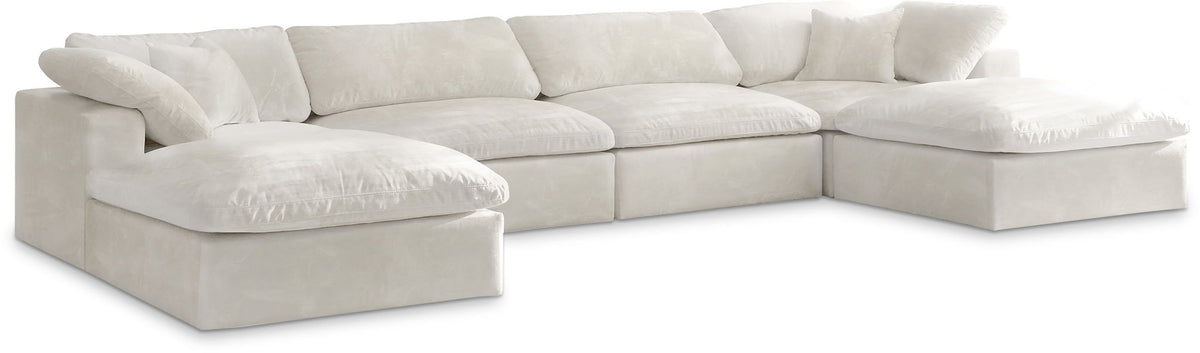 Cozy - 6 Piece Modular Double Chaise Sectional