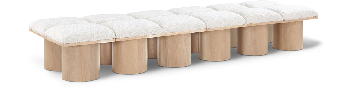Pavilion - 12 Piece Modular Bench With Natural Base