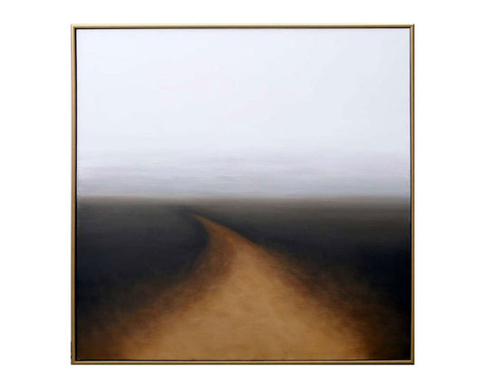 Autumn Silence - 48" X 48" - Gold Floater Frame