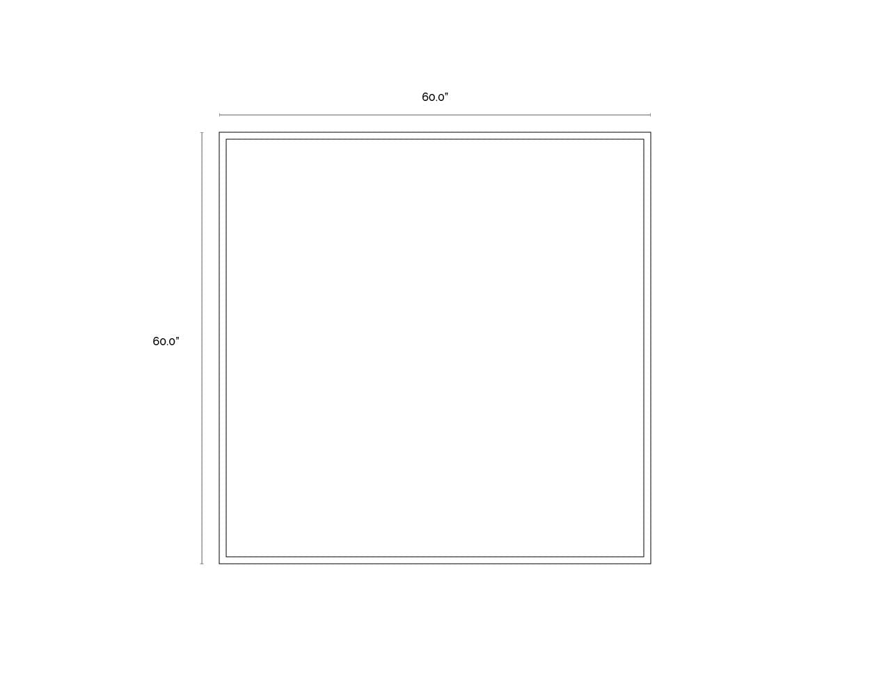 In A Maze - 60" X 60" - Gold Floater Frame