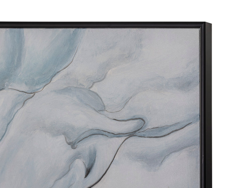 Glacial Rock 48" X 72" Black Floater Frame