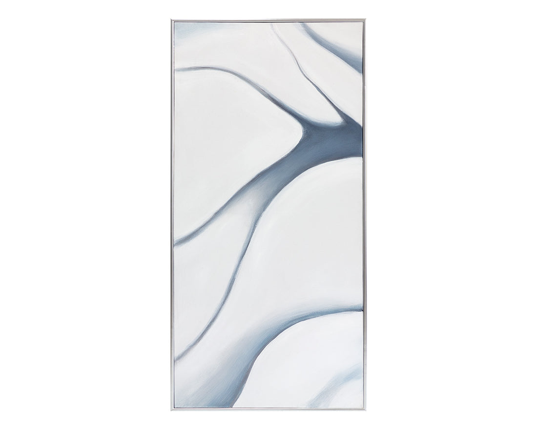 Meditation (Set Of 3) 30" X 60" Silver Floater Frame