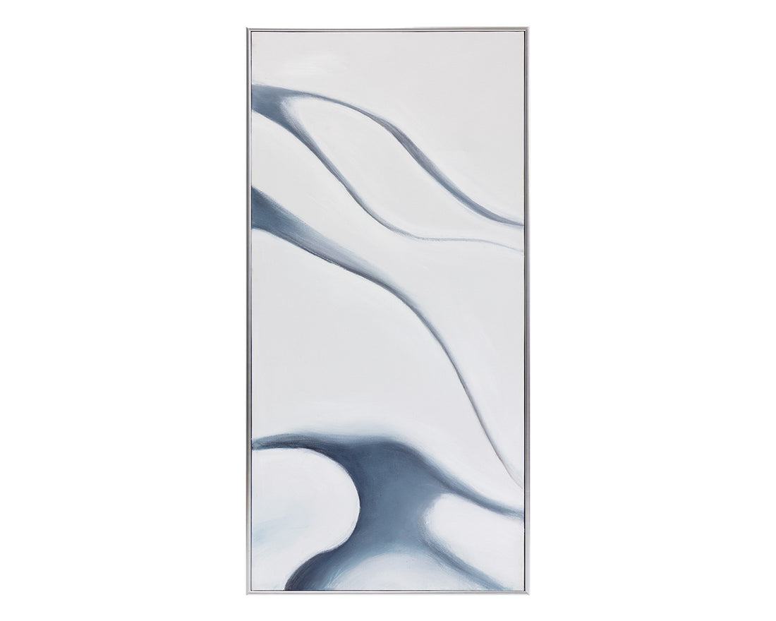 Meditation (Set Of 3) 30" X 60" Silver Floater Frame