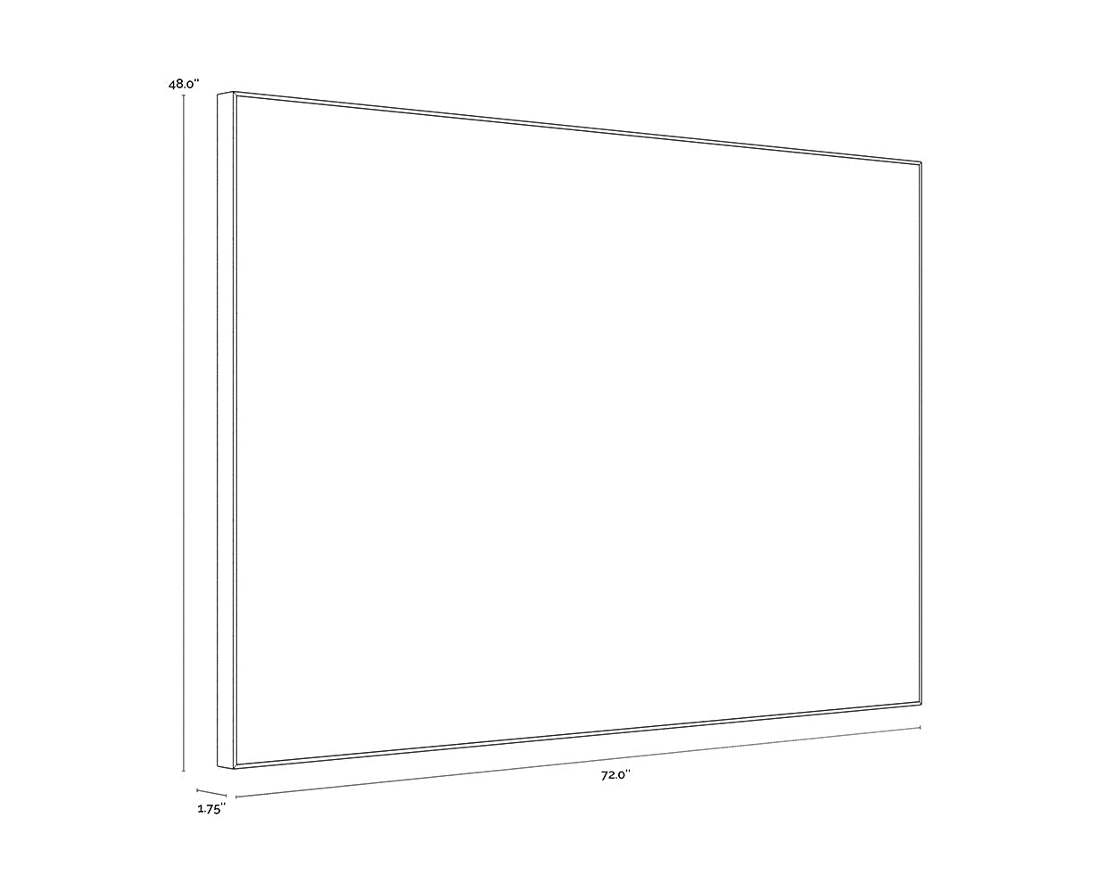 Smooth Operator - 72" X 48" - Light Brown Floater Frame