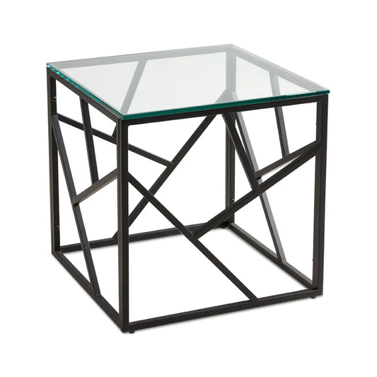 Carole End Table (Black Frame)