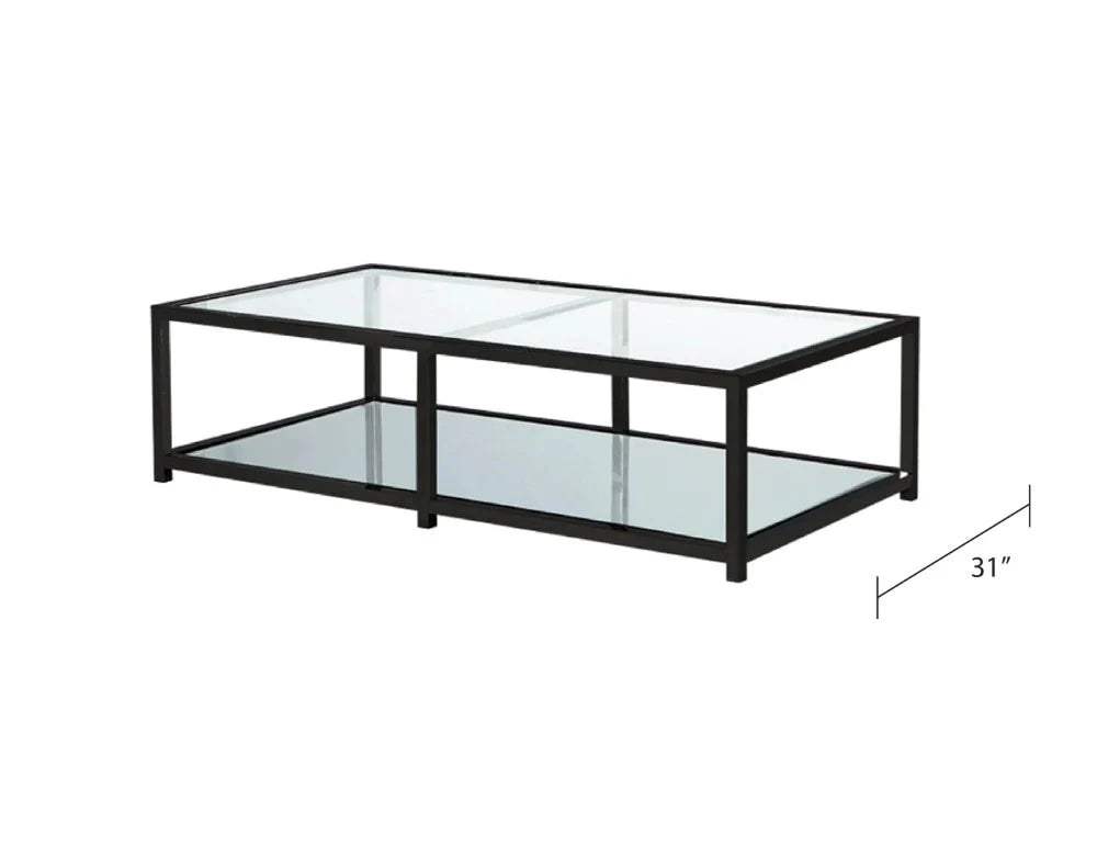 Caspian Coffee Table (Black Rectangular)