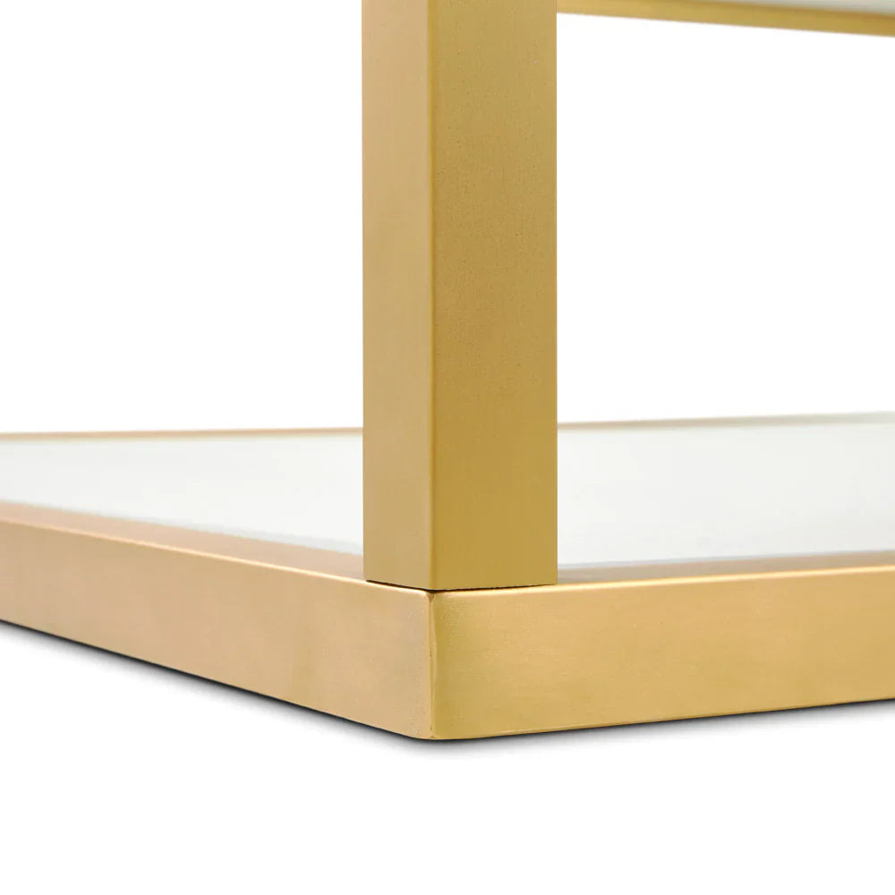 Caspian Square Coffee Table-Gold 47"