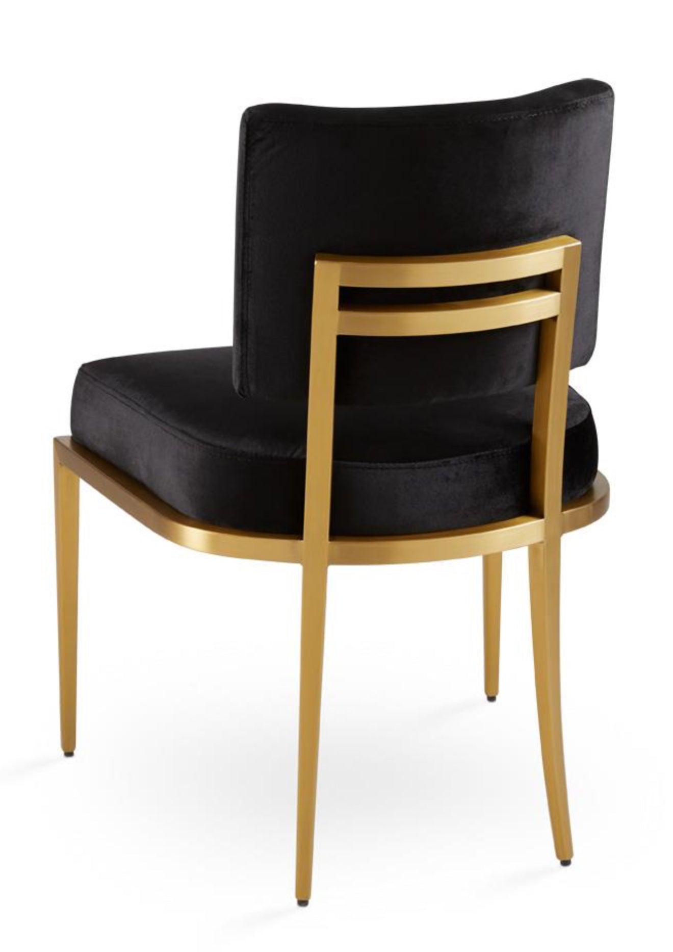 Paolo 7 Pc Glass Dining Set in Gold/Black