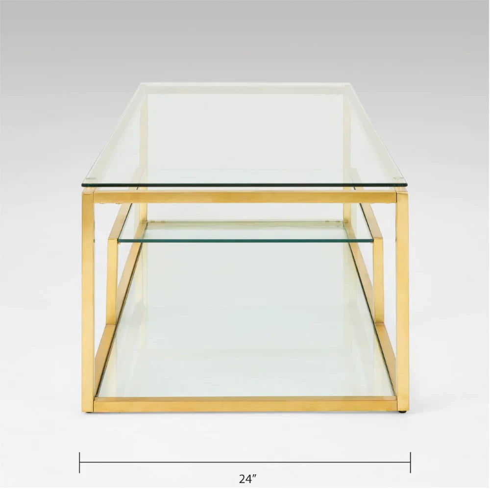 Barolo coffee table - Gold