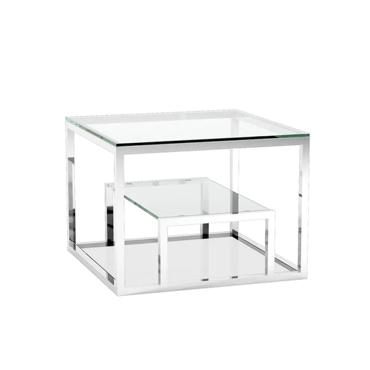 Barolo End Table - SIlver