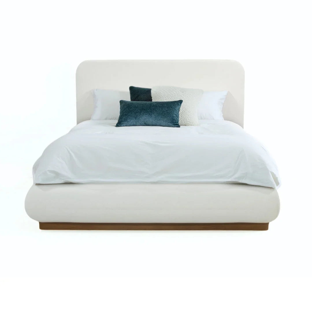 Cloudhaven Greige Upholstered Queen Bed
