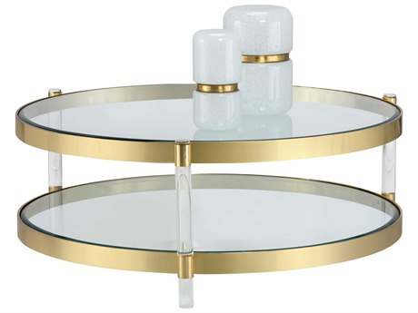 York Coffee Table Brass