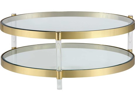 York Coffee Table Brass