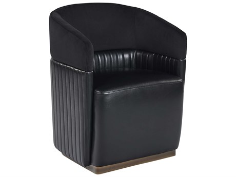 Genval Wheeled Lounge Chair Abbington Black / Cantina Black