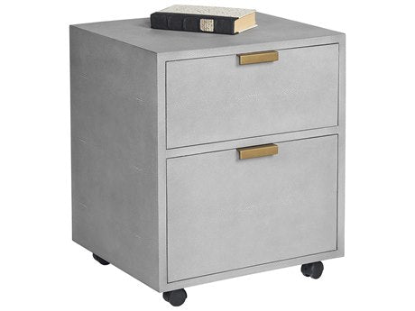 Jiro File Cabinet Grey Shagreen