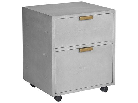 Jiro File Cabinet Grey Shagreen