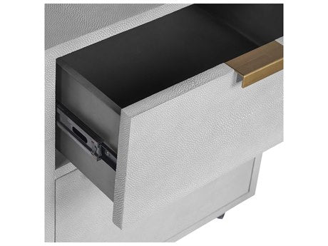 Jiro File Cabinet Grey Shagreen