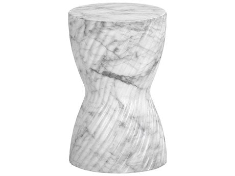 Cara End Table Marble Look