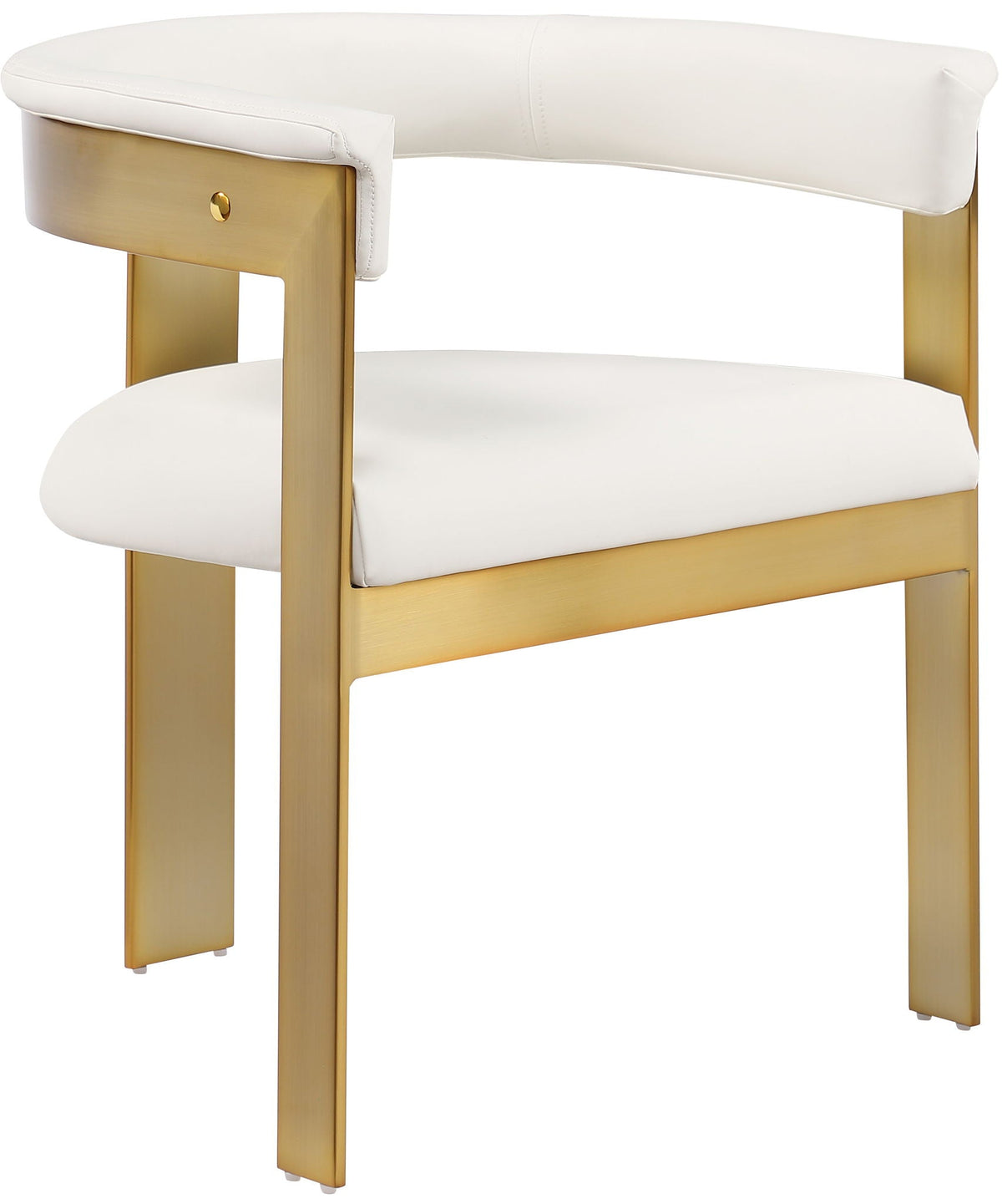 Romeo - Faux Leather Dining Chair With Gold Base (Set of 2)