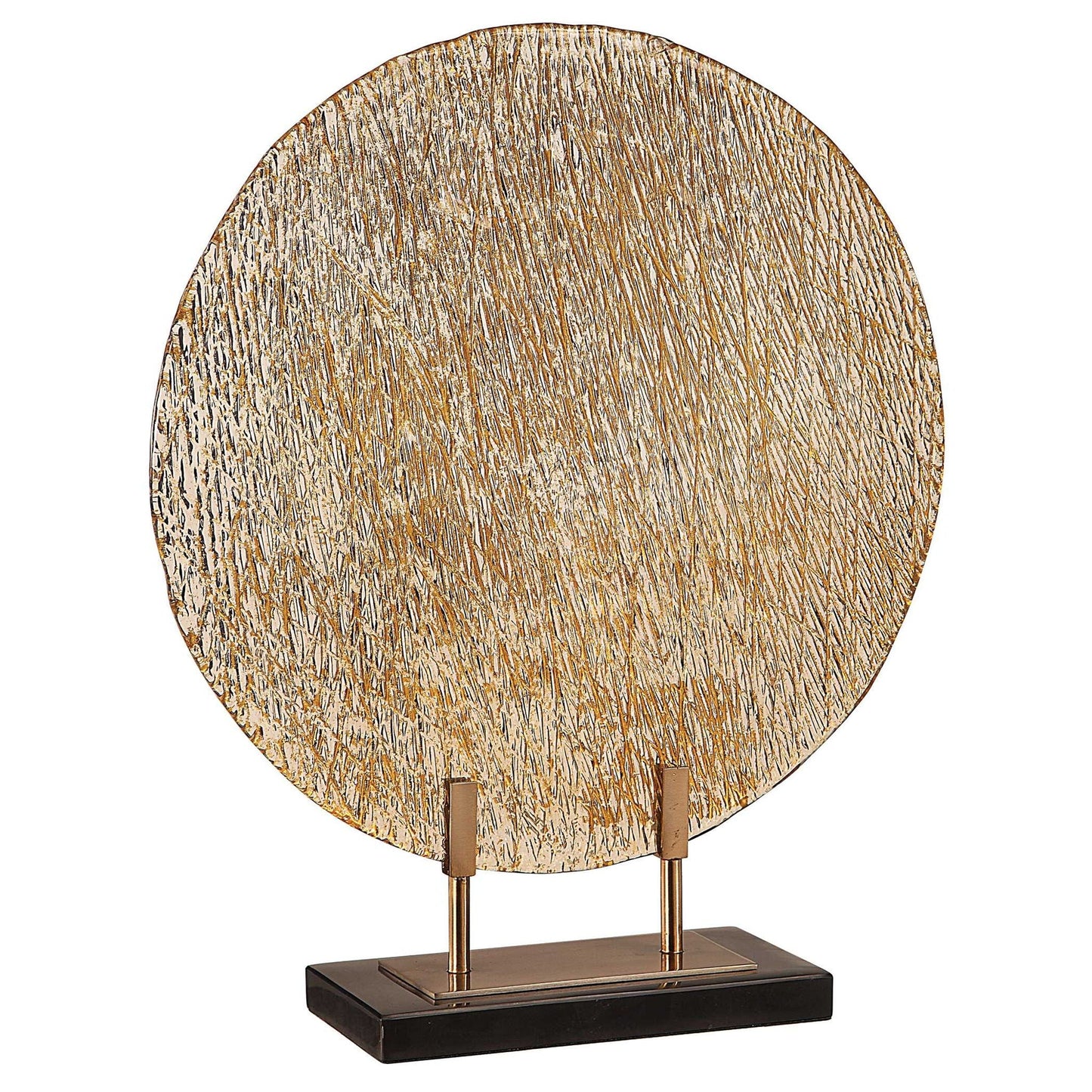 Layan - Art Glass Charger - Gold