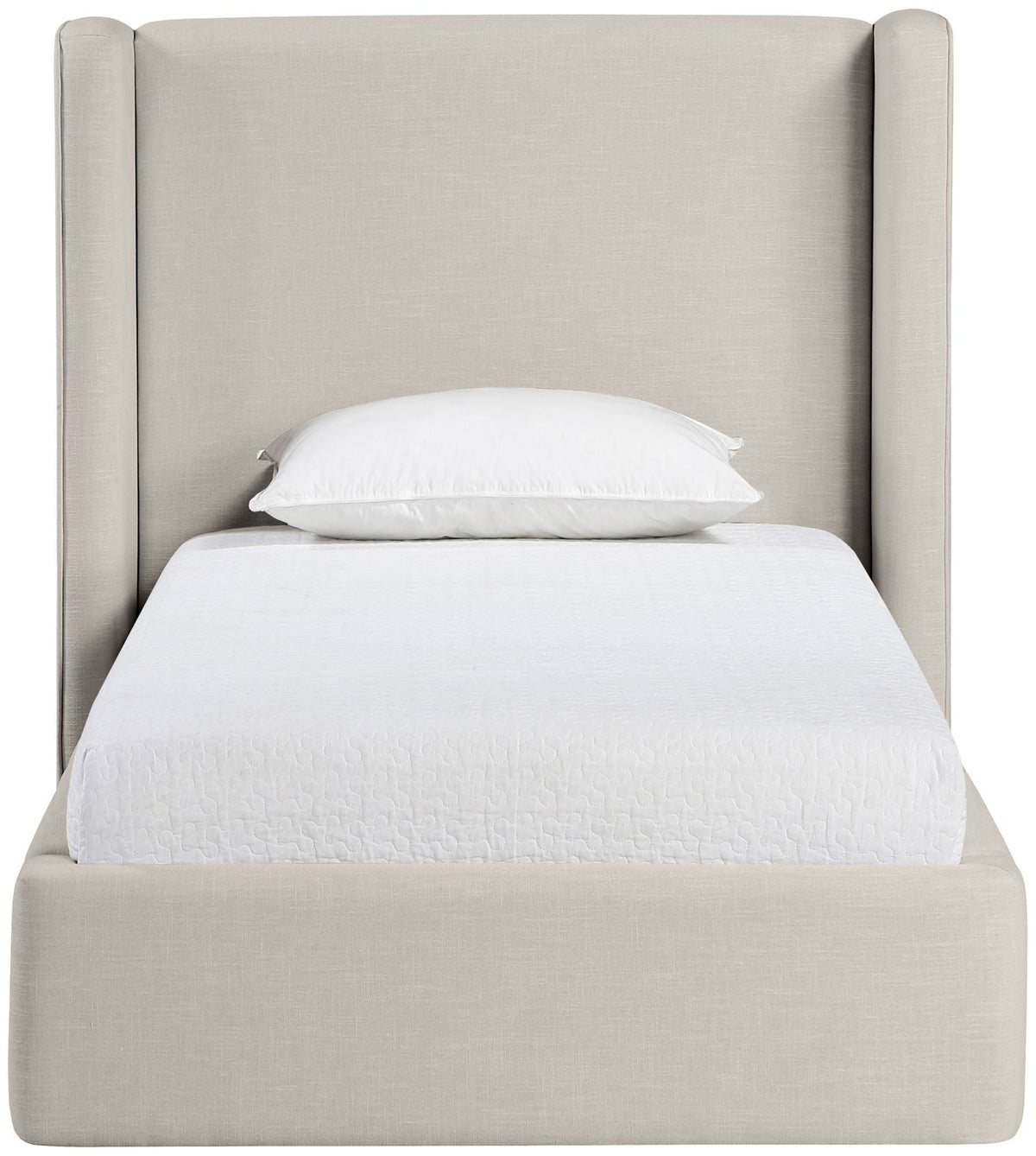Kendall - Linen Textured Fabric Upholstered Bed