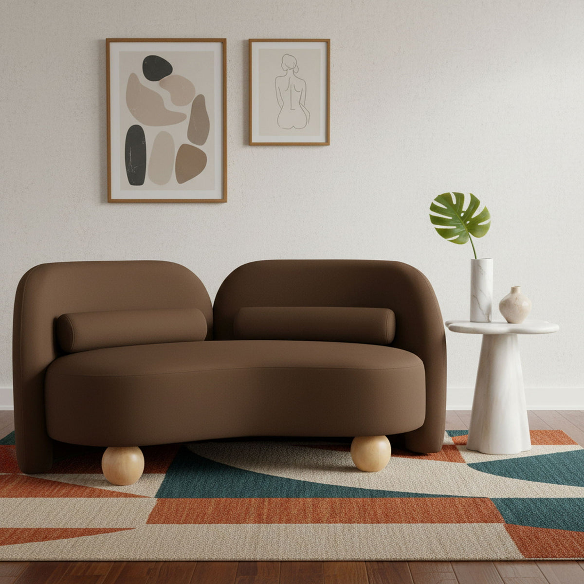Daphne - Velvet Loveseat