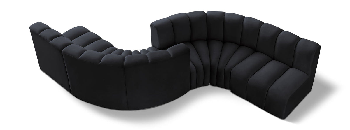 Arc - Velvet 6 Piece Modular Sofa