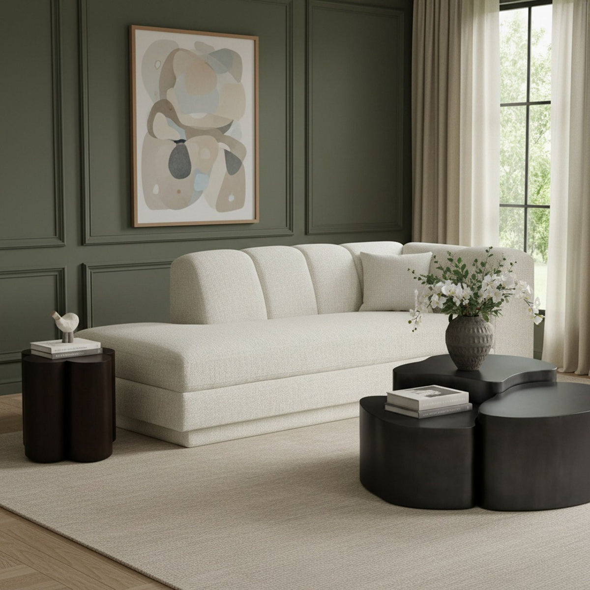 Modari - Fabric Upholstered Chaise