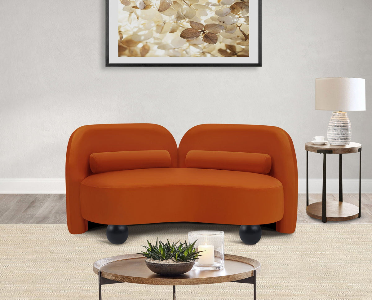 Daphne - Velvet Loveseat