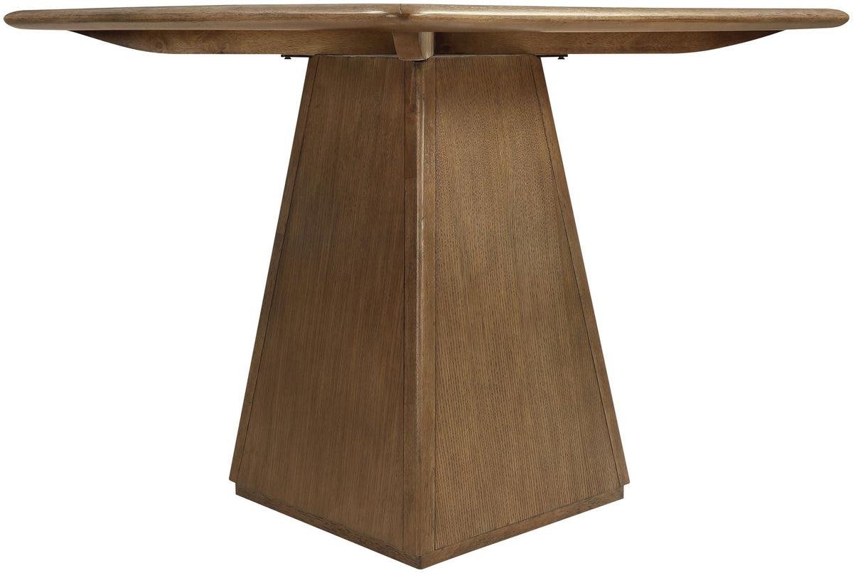 Atrium - Glass Top And Wood Base Dining Table