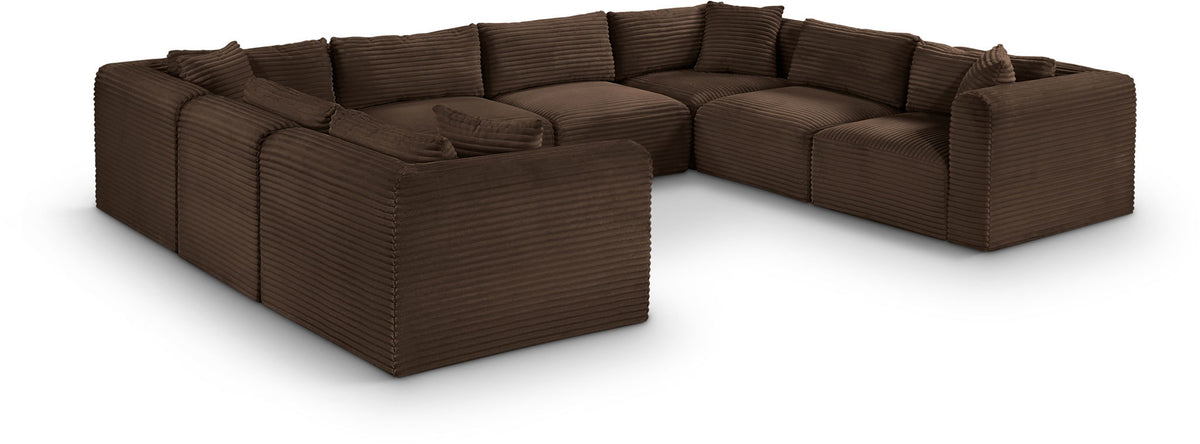 Shaggy - 8 Piece Modular U-Shaped Sectional