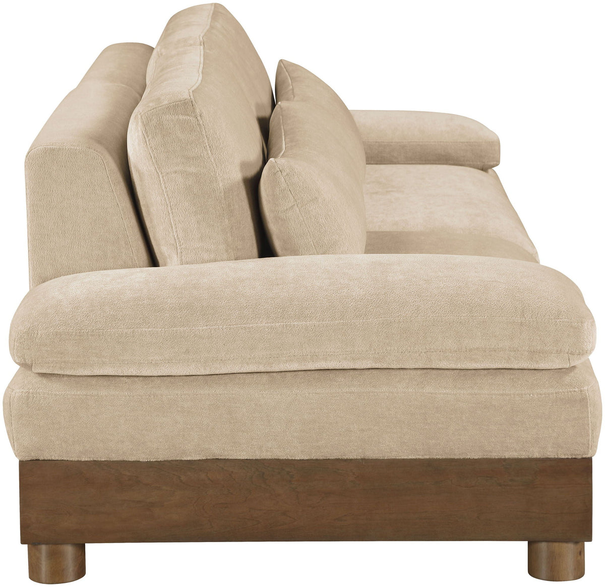 Turin - Chenille Fabric Upholstered Modular Sectional - Beige