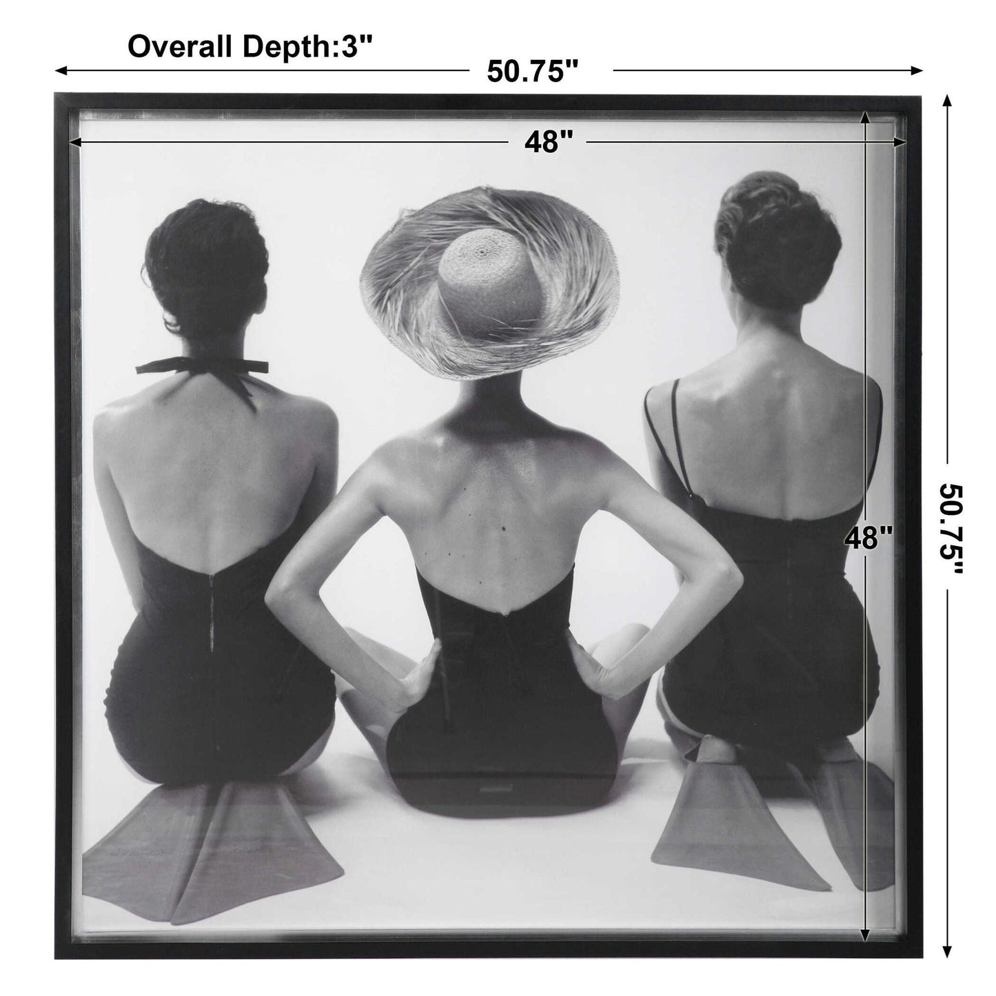 Ladies' Swimwear, 1959 - Fashion Print - Black