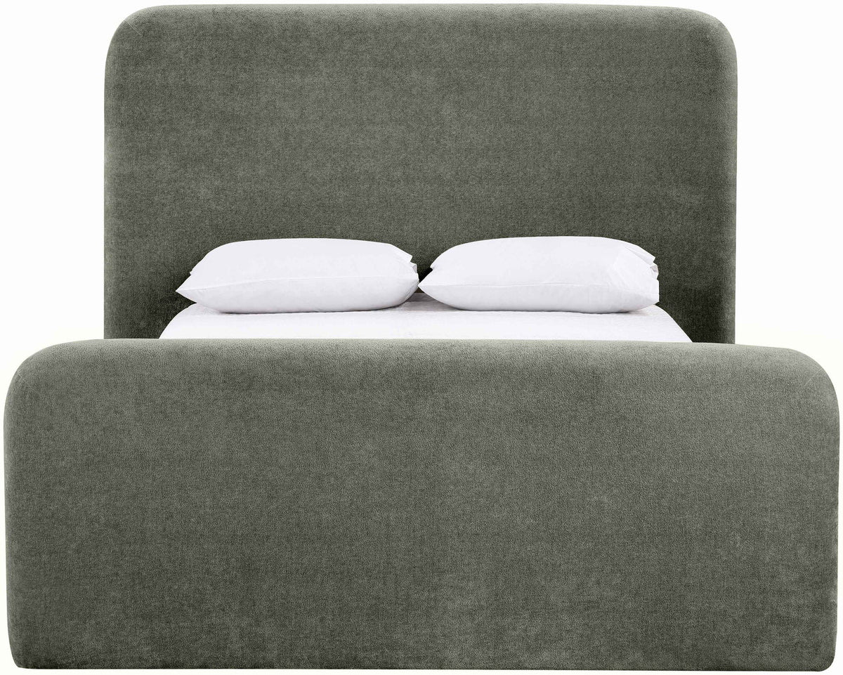 Fira - Chenille Fabric Upholstered Bed