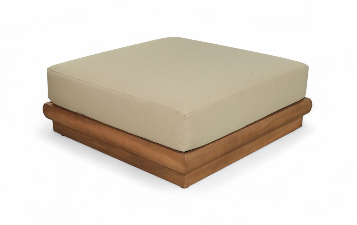 Mirella - Water Resistant Fabric Upholstered Outdoor Patio Modular Ottoman