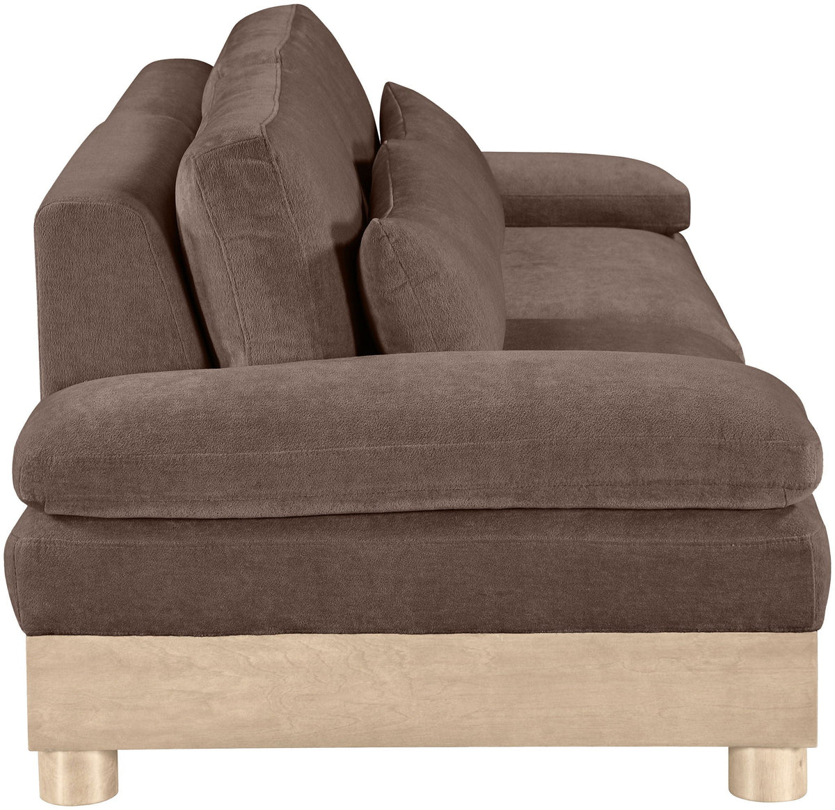 Turin - Chenille Fabric Upholstered Modular Sectional - Brown