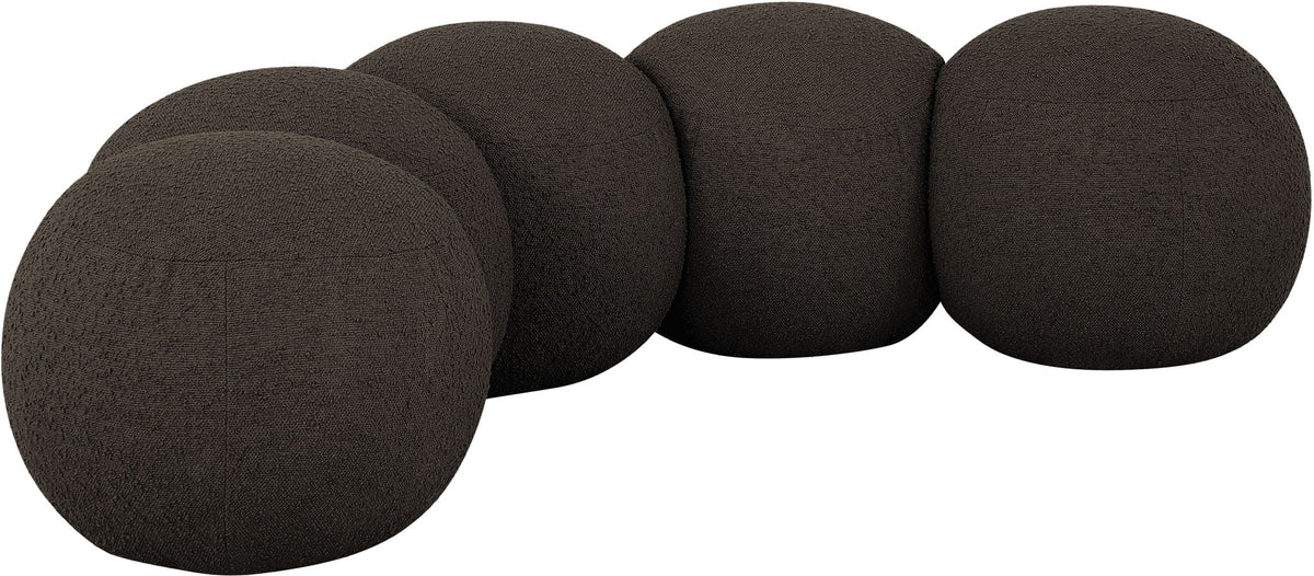 Apollo - Boucle Fabric Bench