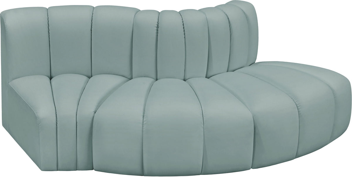 Arc - Faux Leather 3 Piece Modular Sofa