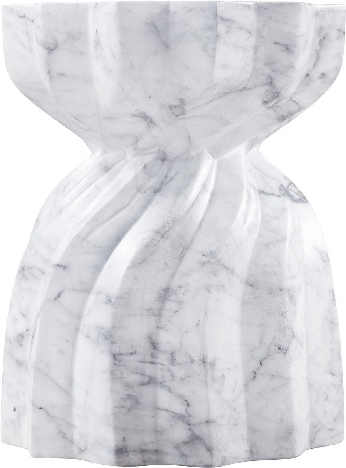 Caserta - Marble Finish Concrete End Table