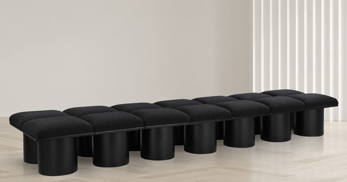 Pavilion - 14 Piece Modular Bench With Black Base