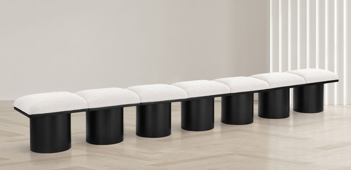 Pavilion - 7 Piece Modular Bench With Black Base